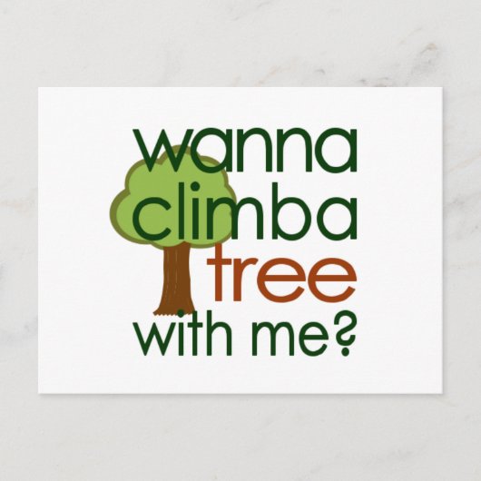 Klettern eines Baums Postkarte (Vorderseite)