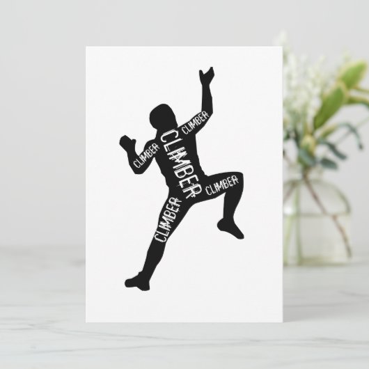 klettern einladung (Stehend Vorderseite)