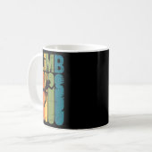 Klettern Fels Kletterer Klettern Vintage Boulderin Kaffeetasse (Vorderseite Links)
