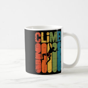 Klettern Fels Kletterer Klettern Vintage Boulderin Kaffeetasse
