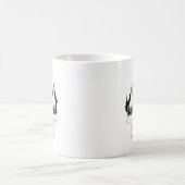Klettern hoch, Traum höher Inspiration Kaffeetasse (Mittel)