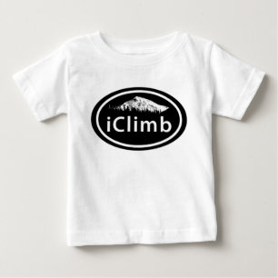 Klettern "iClimb" Oval Mountain Tag Baby T - Shirt