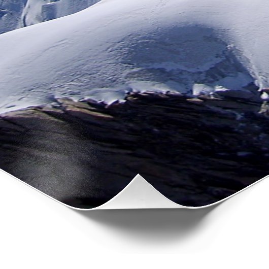 Klettern im Mont Blanc, Chamonix, Frankreich Poster (Ecke)