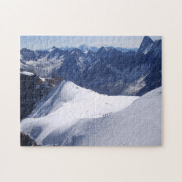 Klettern im Mont Blanc, Chamonix, Frankreich Puzzle