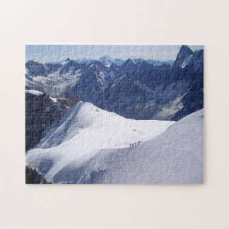 Klettern im Mont Blanc, Chamonix, Frankreich Puzzle