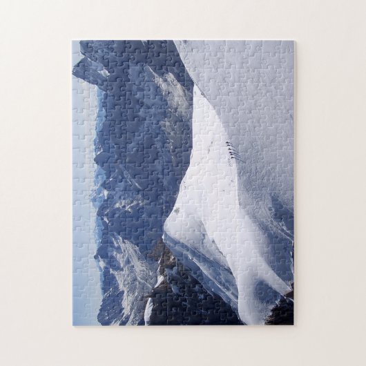Klettern im Mont Blanc, Chamonix, Frankreich Puzzle (Vertikal)