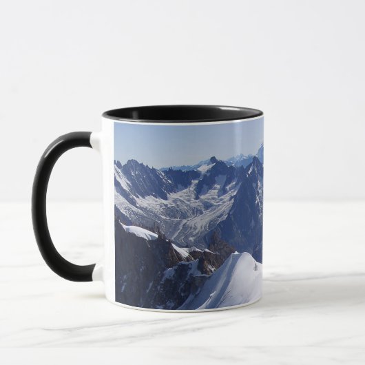 Klettern im Mont Blanc, Chamonix, Frankreich Tasse (Links)
