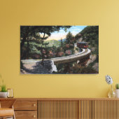 Klettern in Cloudland View Leinwanddruck (Insitu (Wohnzimmer))