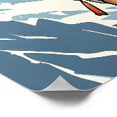 Klettern in den Schweizer Alpen Print Poster (Ecke)