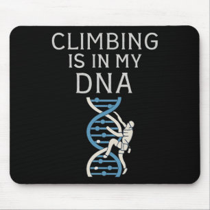 Klettern ist in meiner DNA-Helix-Grafik  Mousepad