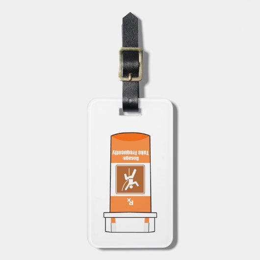 Klettern ist mein Medikament Gepäckanhänger (Vorderseite vertikal)