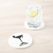 Klettern ist meine glückliche Stunde Getränkeuntersetzer (Seite)