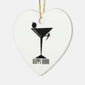 Klettern ist meine glückliche Stunde Keramikornament (Links)