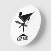 Klettern ist meine glückliche Stunde Runde Wanduhr (Winkel)