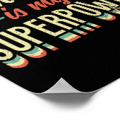 Klettern ist meine Superkraft Poster (Ecke)