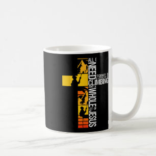 Klettern Jesus Ist Mein Fels Christlicher Klettere Kaffeetasse