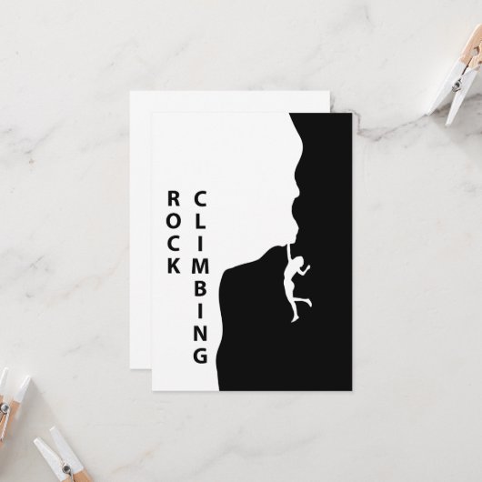 Klettern Karte (Vorderseite/Rückseite Beispiel)