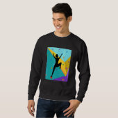 Klettern Klettern Kletterer Farbige Sweatshirt (Vorne ganz)