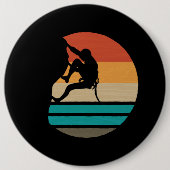 Klettern Klettern Retro Button (Vorderseite)