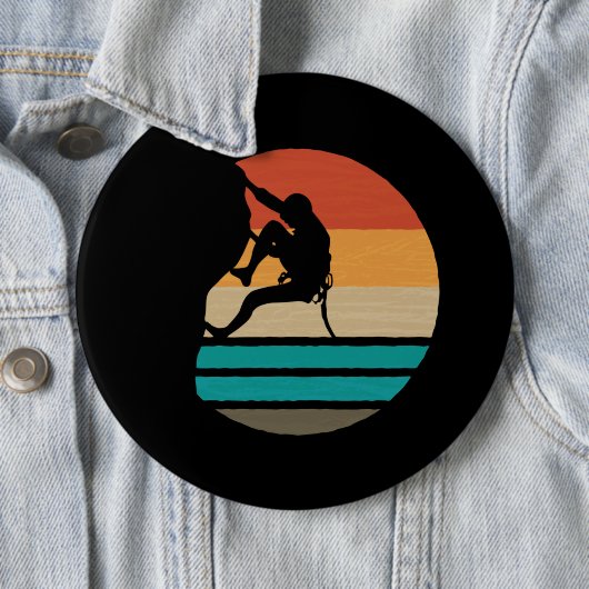 Klettern Klettern Retro Button (Beispiel)