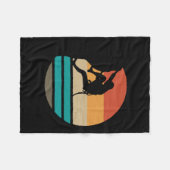 Klettern Klettern Retro Fleecedecke (Vorderseite (Horizontal))