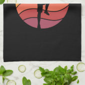 Klettern Klettern Retro Geschirrtuch (Gefaltet)