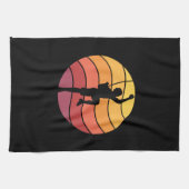 Klettern Klettern Retro Geschirrtuch (Horizontal)