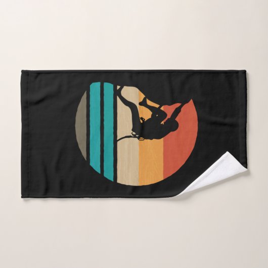 Klettern Klettern Retro Handtuch (Handtuch)