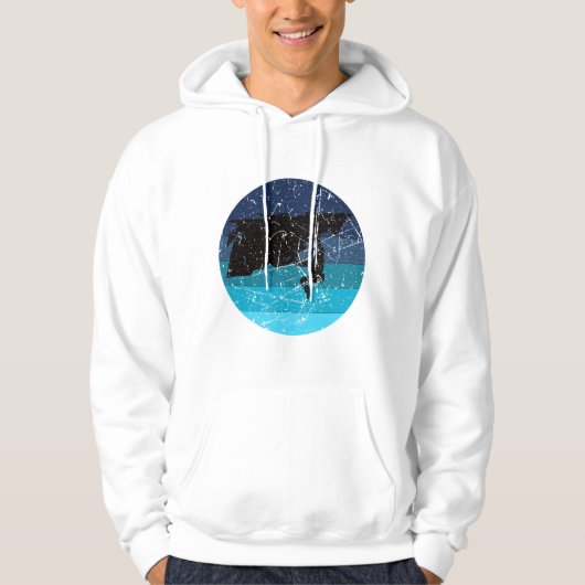 Klettern Klettern Retro Hoodie (Vorderseite)