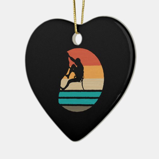 Klettern Klettern Retro Keramik Ornament (Links)