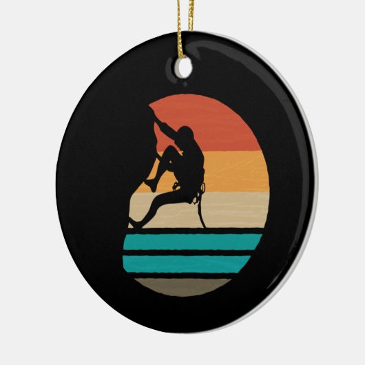 Klettern Klettern Retro Keramik Ornament (Links)