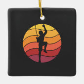 Klettern Klettern Retro Keramikornament (Vorderseite)