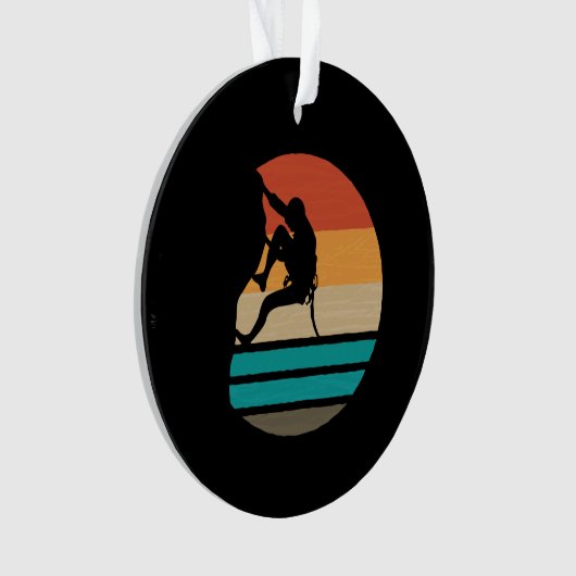 Klettern Klettern Retro Ornament (Vorderseite)