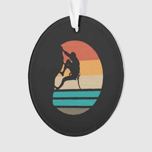 Klettern Klettern Retro Ornament (Vorderseite)