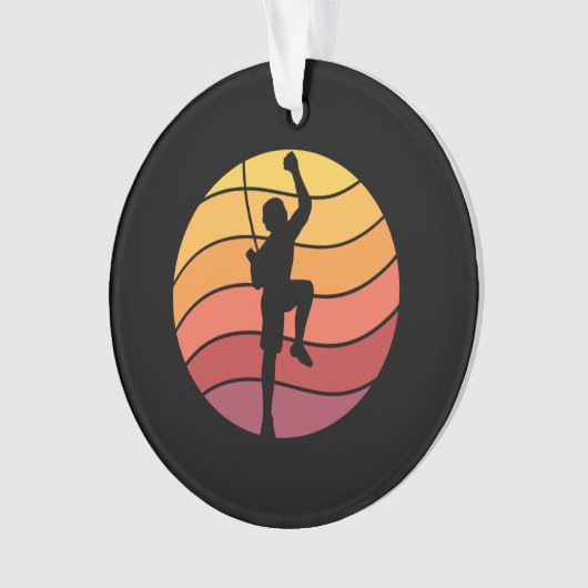 Klettern Klettern Retro Ornament (Vorderseite)