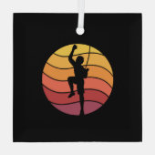Klettern Klettern Retro Ornament Aus Glas (Rückseite)
