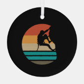 Klettern Klettern Retro Ornament Aus Glas (Rückseite)