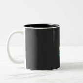 Klettern Klettern Retro Zweifarbige Tasse (Links)