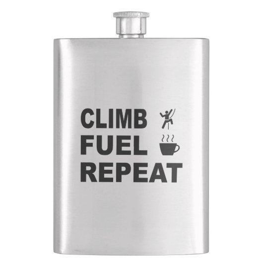 Klettern, Kraftstoff, wiederholen Flachmann (Vorderseite)