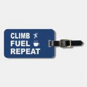 Klettern, Kraftstoff, wiederholen Gepäckanhänger (Vorderseite horizontal)