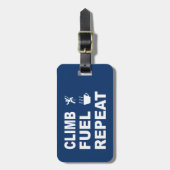 Klettern, Kraftstoff, wiederholen Gepäckanhänger (Vorderseite vertikal)