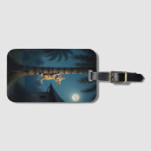 Klettern lernen – Süßer Katzemoment Gepäckanhänger (Vorderseite (Horizontal))