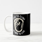 Klettern Live To Climb Kaffeetasse (Links)