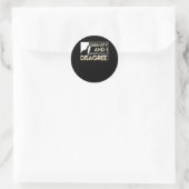 Klettern Lover Gravity respektvoll widersprechen Runder Aufkleber (Tasche)