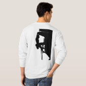 Klettern Microfiber Longsleeve T-Shirt (Schwarz voll)