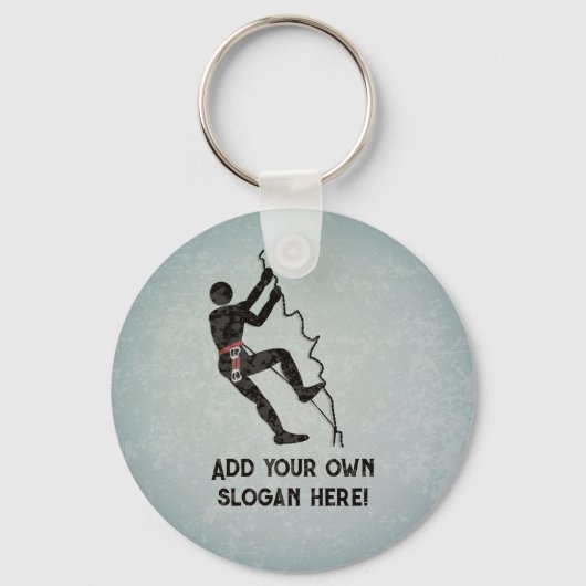 Klettern mit Climber's Kit - Ihr Text auf Schlüsselanhänger (Vorderseite)