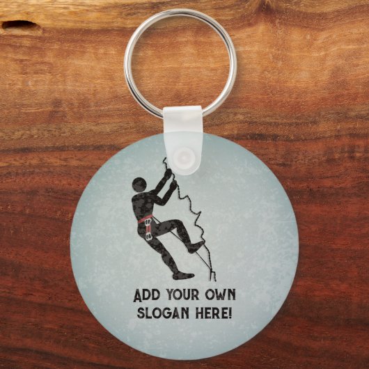 Klettern mit Climber's Kit - Ihr Text auf Schlüsselanhänger (Vorderseite)