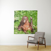 Klettern Orangutan Baby Wandteppich (Beispiel)