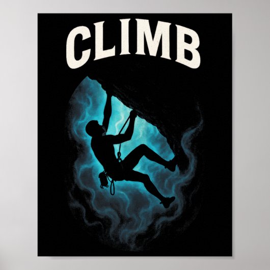 Klettern - Outdoor Boulder- und Rockclimbing  Poster (Vorne)