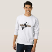 Klettern Panda Sweatshirt (Vorne ganz)